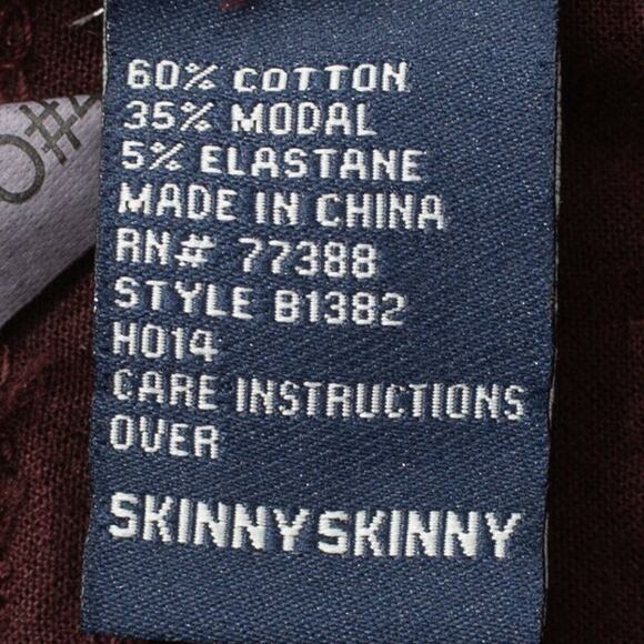 Madewell Maroon 5 Pocket Skinny Jeans Size 28 - Picture 10 of 12